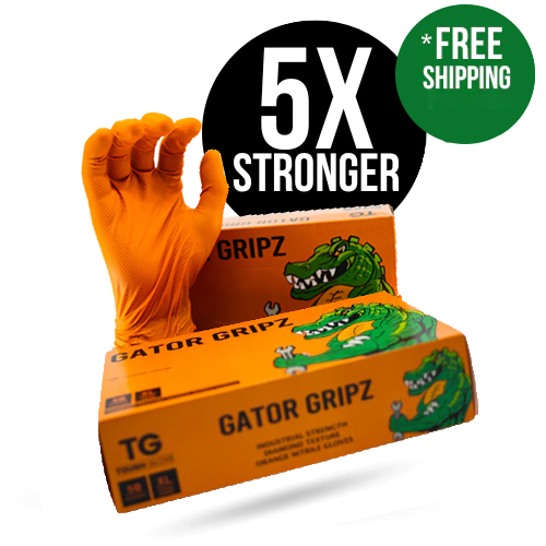 Gator Gripz By Tough Glove (10 Mil)