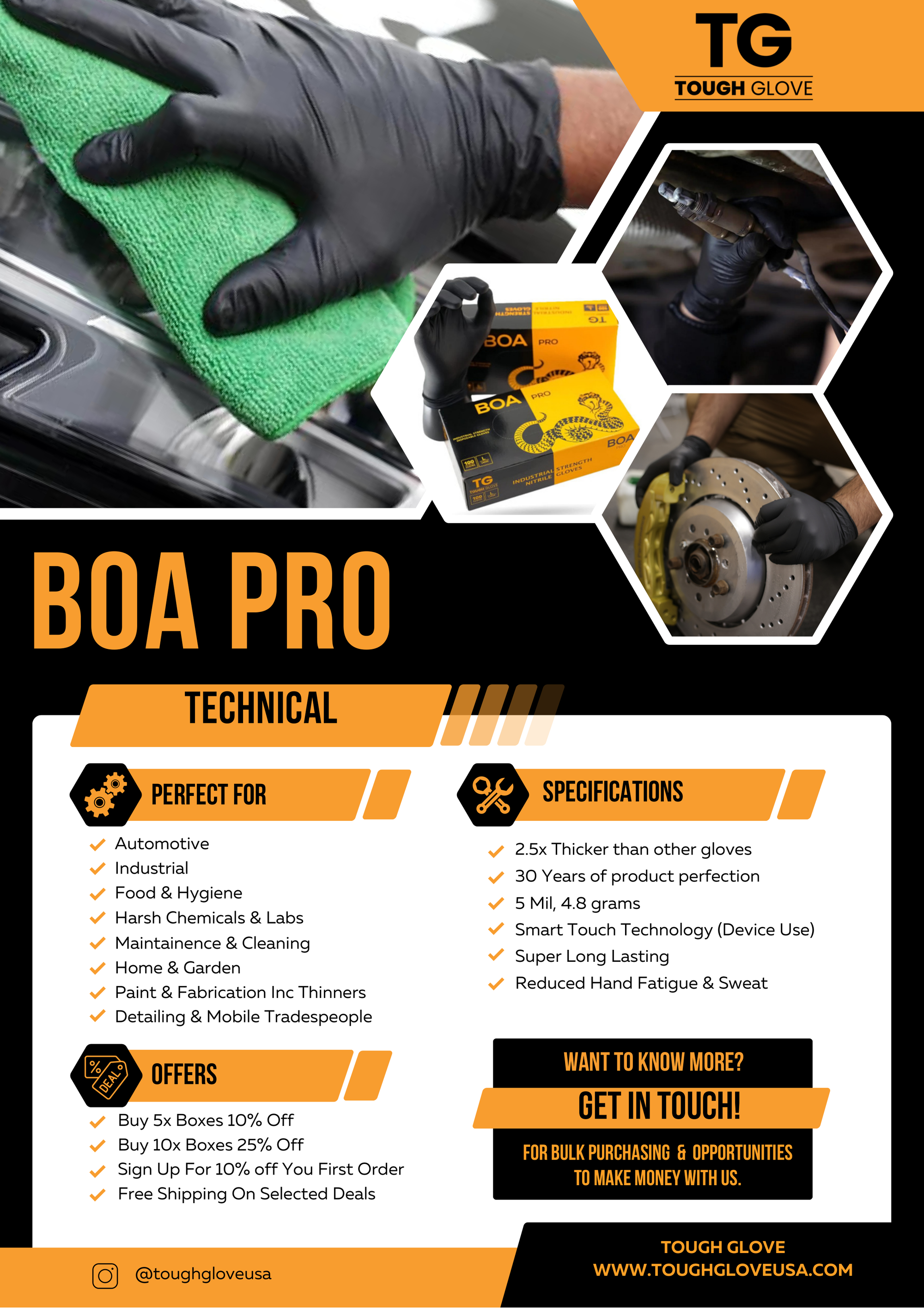 BOA PRO By Tough Glove (5 Mil)